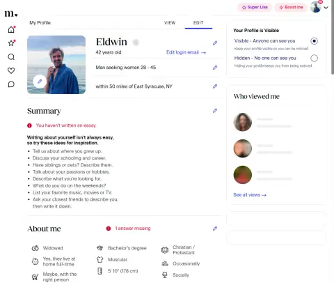 H-014676 Eldwin 43 男